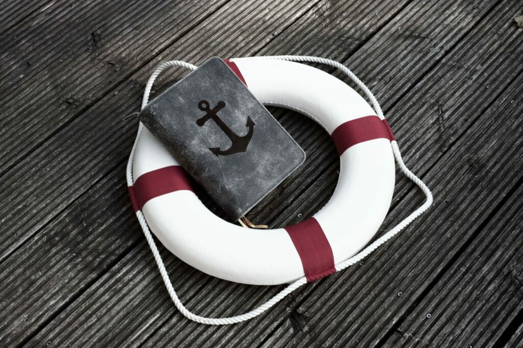 lifebelt and bible